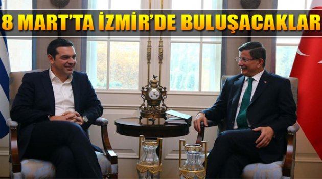 Çipras ve Davutoğlu, 8 Mart'ta İzmir'de Görüşecek