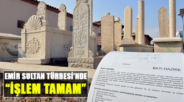 Emir Sultan Türbesi'nde İşlem Tamam