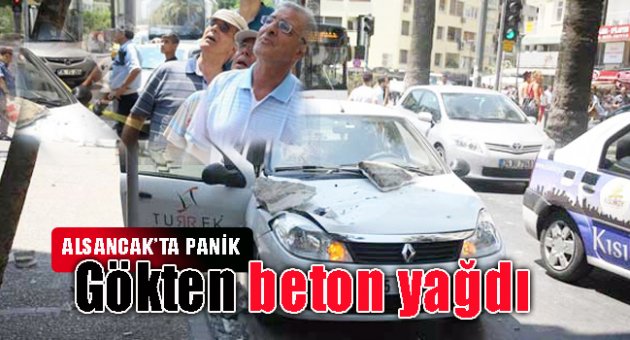 Gökten beton yağdı