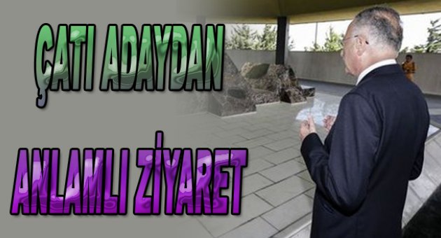 İhsanoğlu, Özal, Menderes ve Erbakan'ın kabrini ziyaret etti.