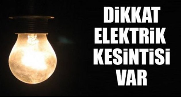 İzmir'de Cumartesi Elektrik yok