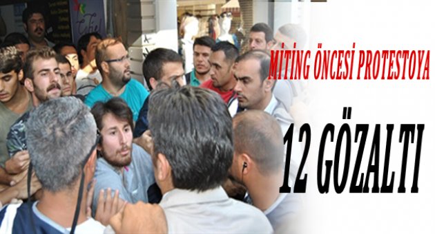 İzmir'de izinsiz gösteriye 12 gözaltı