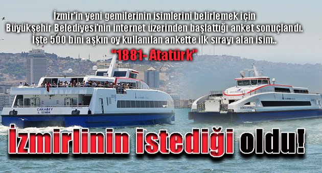 İzmirlinin istediği oldu