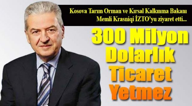 Kosova ile 300 Milyon Dolarlık Ticaret Yetmez