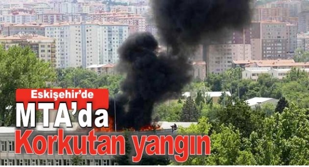 Maden Tetkik ve Arama Genel Müdürlüğü’de korkutan yangın