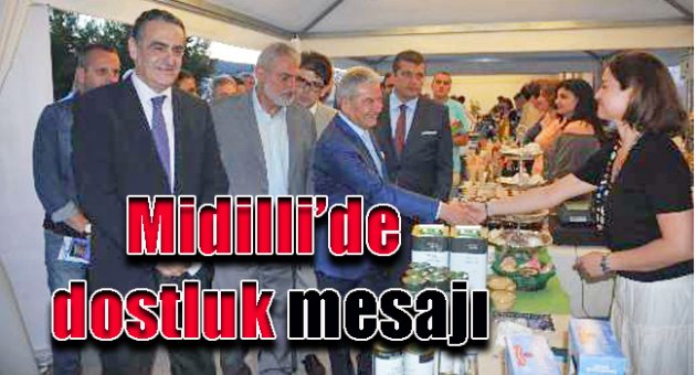 Midilli'de dostluk mesajı