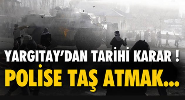 POLİSE TAŞ ATMA İFADE YÖNTEMİ