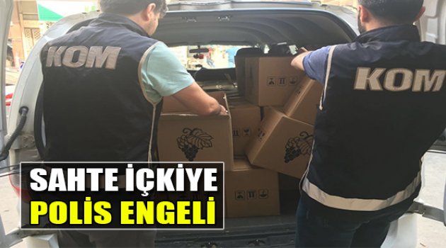 Sahte İçkiye Polis Engeli