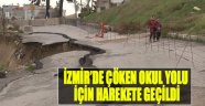 Çöken Okul Yolu İçin Harekete Geçildi