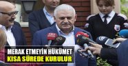 Yıldırım:"Merak Etmeyin, Hükümet İşi Kısa Sürede Hallolur"