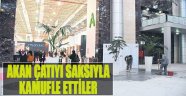 Akan Çatıyı Saksıyla Kamufle Ettiler