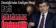 Başbakan Davutoğlu: Parti çıkarlarımız ertelenebilir