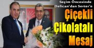 Delican'dan Serter'e Çiçekli Çikolatalı Mesaj