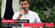 Demirtaş'ın dili sürçtü, 'Ekmeloğlu' dedi