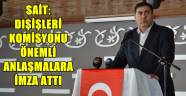 Dışişleri komisyonu önemli anlaşmalara imza attı