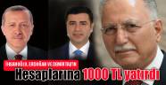 İhsanoğlu, Erdoğan ve Demirtaş’ın hesaplarına 1000 TL yatırdı