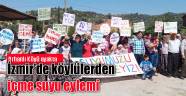 İZMİR'DE, KÖYLÜLERDEN İÇME SUYU EYLEMİ