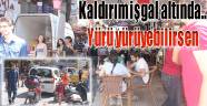 Kaldırım işgal altında.. Yürü yürüyebilirsen