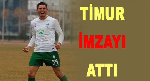 Timur imzalayı attı