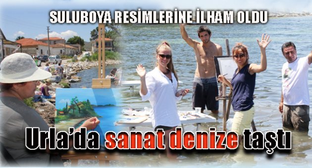 Urla'da sanat denize taştı