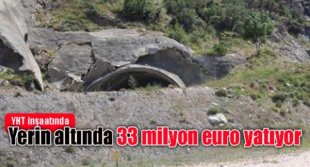 YHT inşaatında 33 milyon euro yatıyor