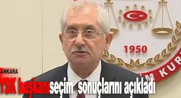 YSK Başkanı Güven seçimlere ilişkin açıklama yaptı.