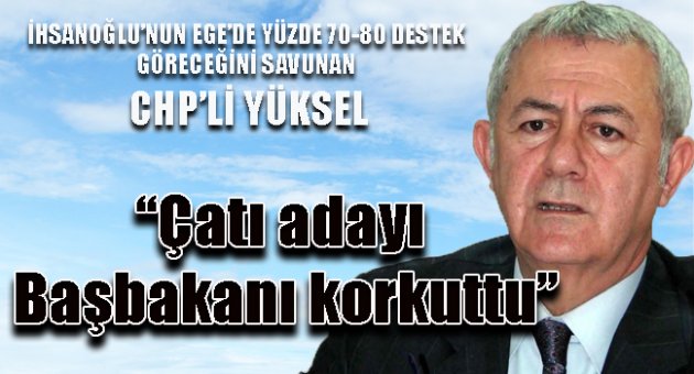 Yüksel: Çatı adayı Başbakanı korkuttu